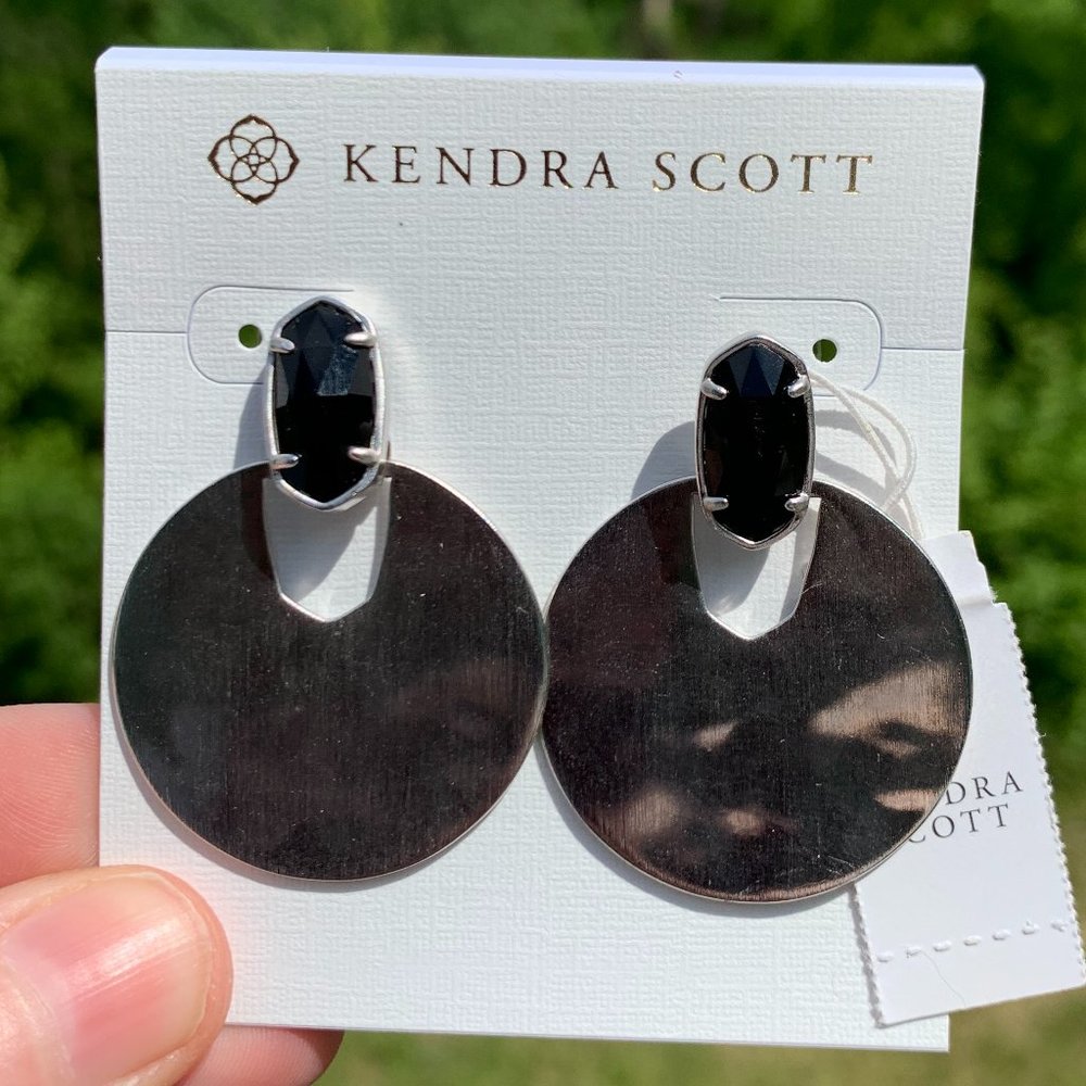 KENDRA SCOTT • Deena Silver Hoop Earrings*
